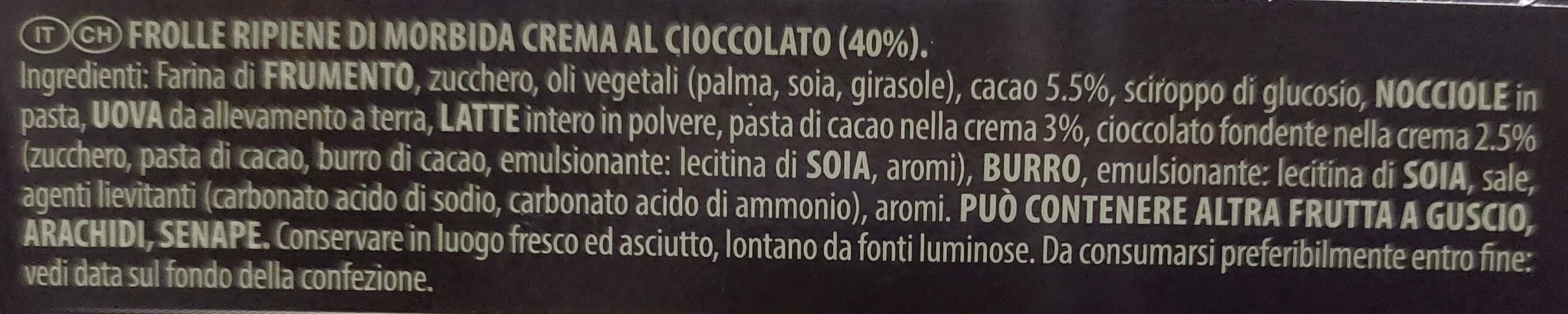 Grisbì Cioccolato - Ingredienti