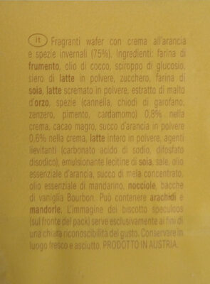 Classic spezie invernali - arancia - Ingredienti
