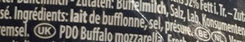 Mozzarella di Bufala Campana (D.O.P.) - Ingrédients