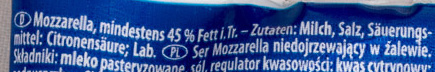 Сыр Моцарелла - Zutaten