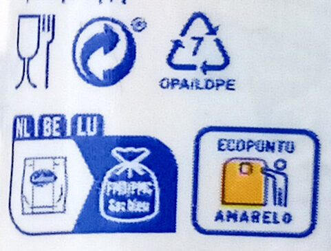 Сыр Моцарелла - Instruções de reciclagem e/ou informações sobre embalagem