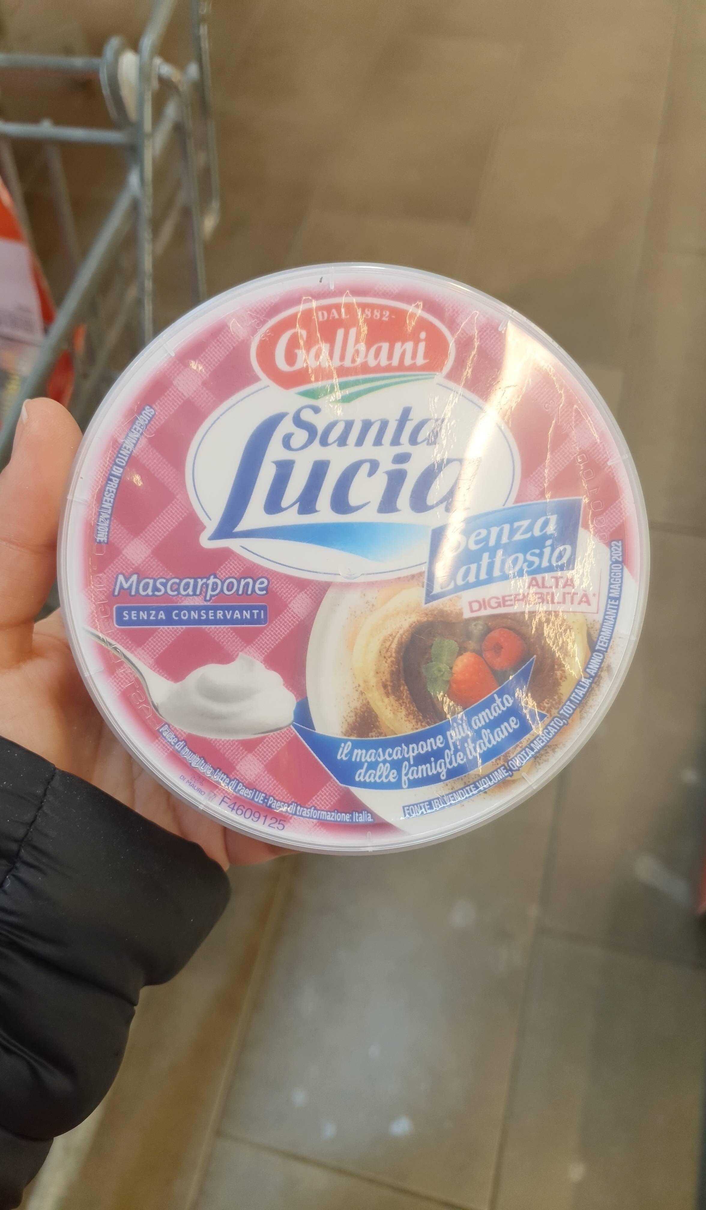 Mascarpone senza lattosio Galbani Santa Lucia - Prodotto