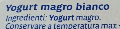 Yogurt bianco magro - Ingredienti