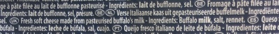 Mozzarella di Latte di Bufala - Ingredients