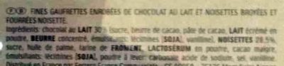 Ferrero rocher - Ingredientes - fr