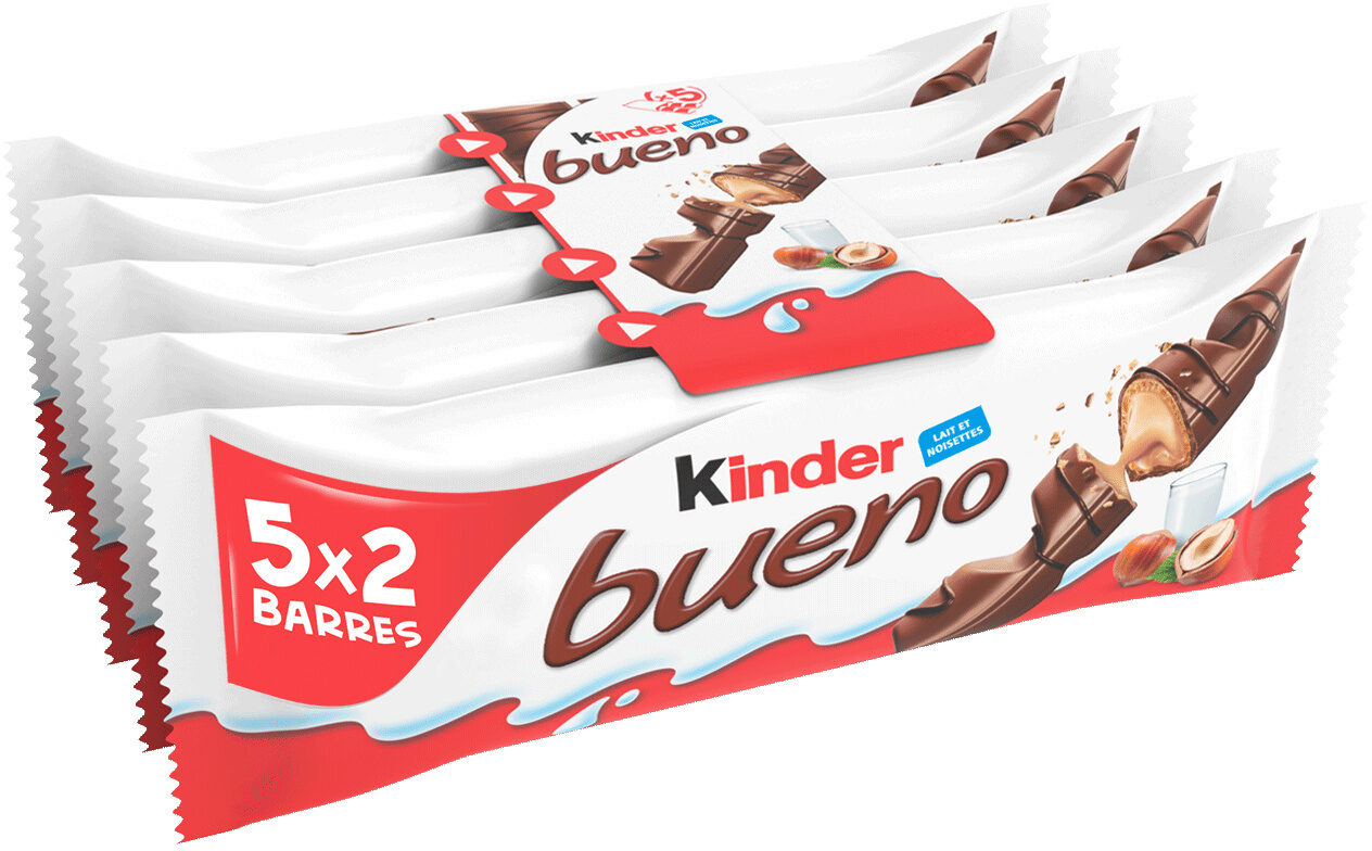 Barre Chocolatée Kinder Bueno Chocolat au Lait x5 - 215g - Produit