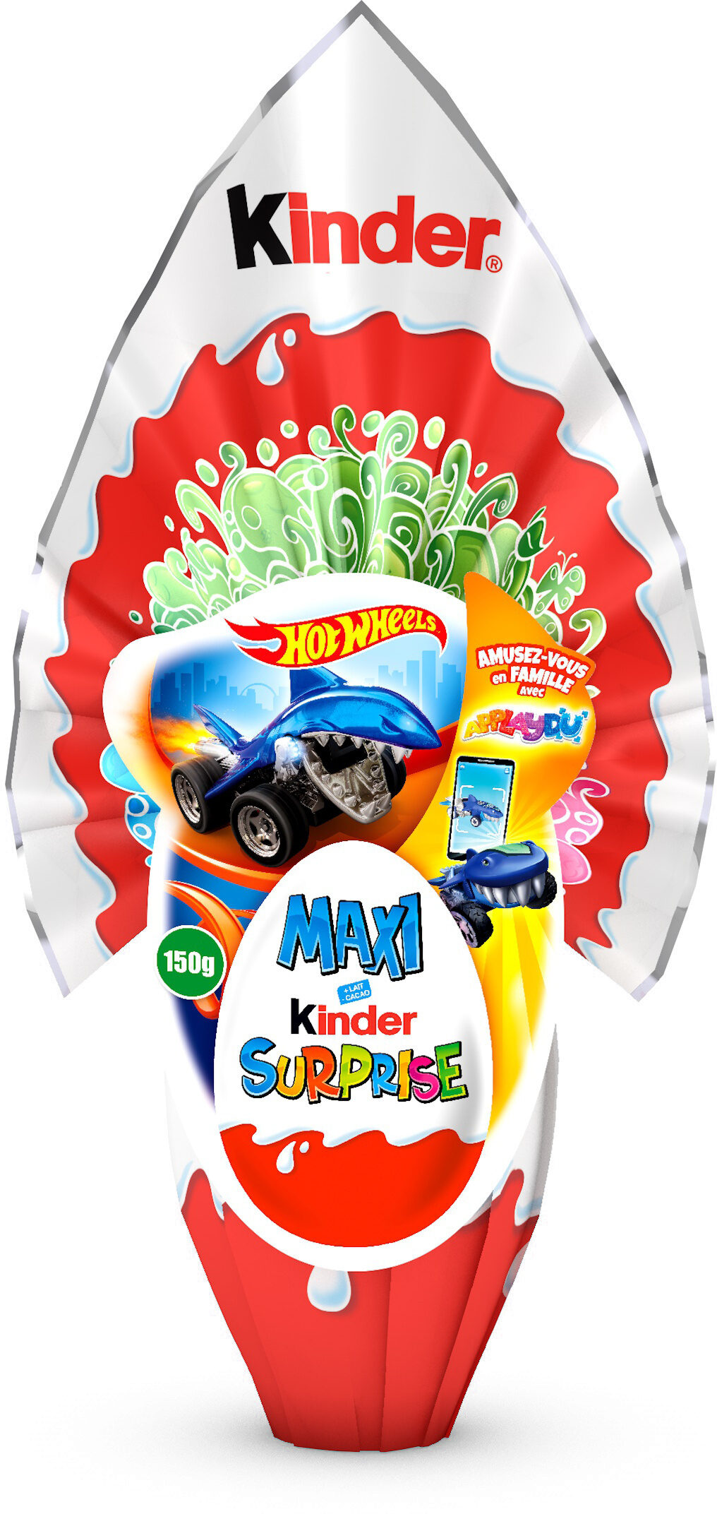 Maxi Kinder Surprise 150g Hot Wheels - Produit