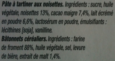 Biscuits Nutella & Go x2 packs - 104g - Ingredienti - fr