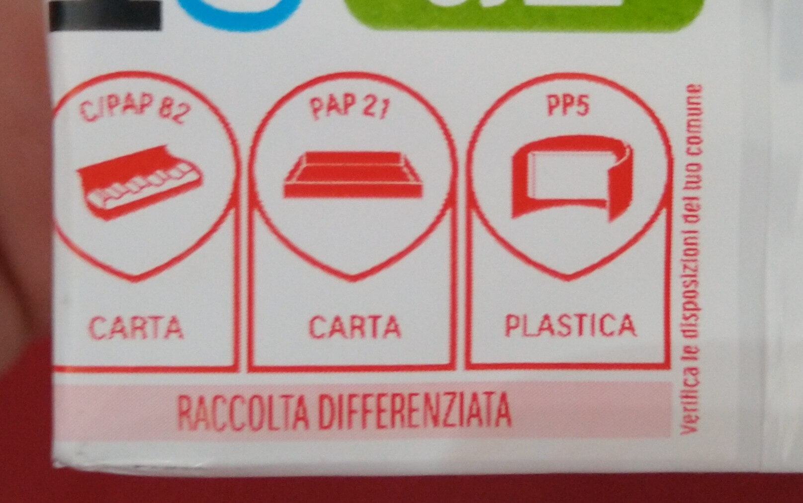 Kinder Choccolato - Recycling instructions and/or packaging information - it