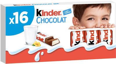 Kinder Chocolat - Chocolat au lait avec fourrage au lait x16 barres - 200g - نتاج - fr