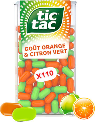 Bonbons Tic Tac x110 pastilles ORANGE & CITRON VERT - 54g - Prodotto - fr
