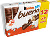 Kinder Bueno gaufrettes de chocolat au lait 12x2 barres - Product