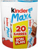 Kinder maxi barre chocolat au lait avec fourrage au lait 20 barres - Produkt