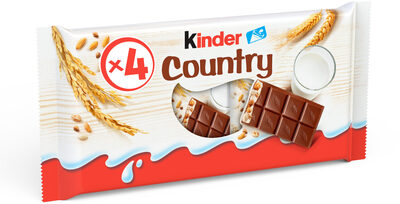 Barre Chocolatée Kinder Country Céréales chocolat x4 - 94g - Produit