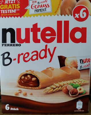 Biscuits Nutella B-ready x6 gaufrettes fourrées - نتاج - en