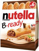 Nutella B-ready gaufrettes fourrées pâte à tartiner et cacao x6 - Product