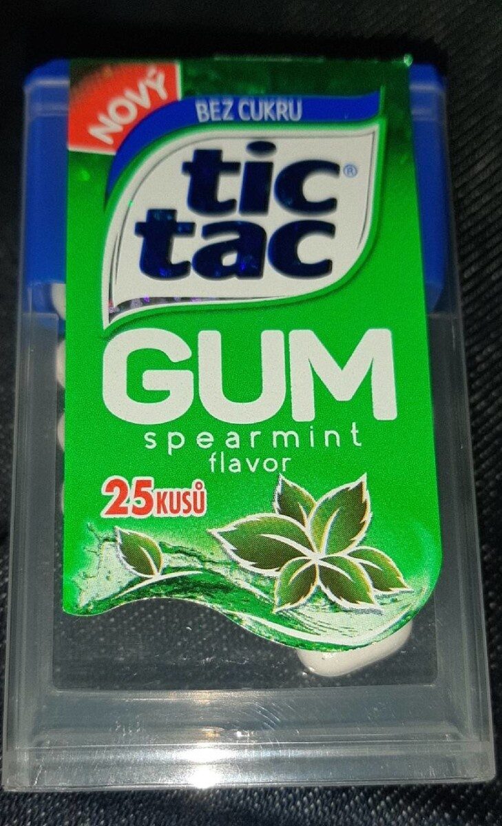 Tic Tac GUM spearmint flavor - Produit