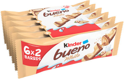 Barre Chocolatée Kinder Bueno Chocolat Blanc x6 - 234g - Produit
