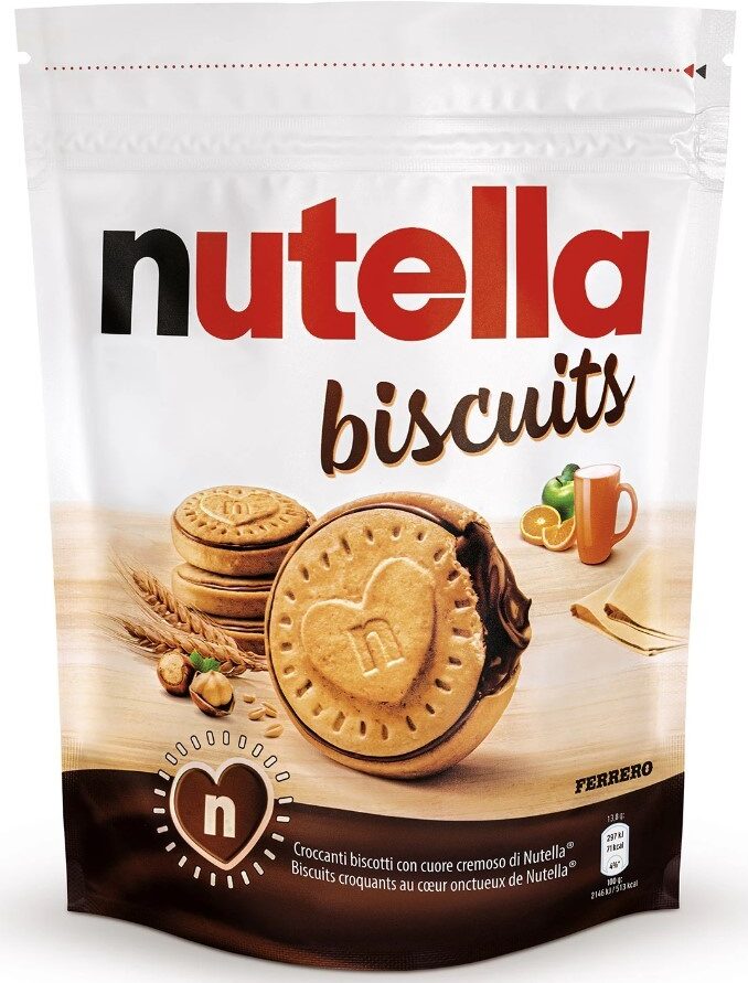 Ferrero- Nutella Biscuits Resealable Bag, 304g (10.7oz) - Product