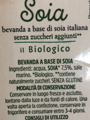 Lait de soja biologique - Ingredienti