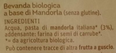 Mandorla drink bio - Ingredienti
