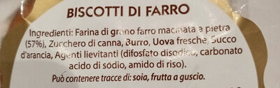 Biscotti di Farro - Ingredients - it