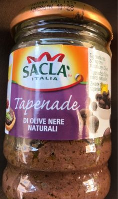 Sacla Italia Tapenade Di Olive Nere Naturali - Produit