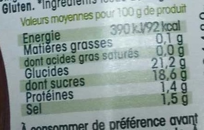 Ketchup piquant aux épices Bio - Nutrition facts - fr