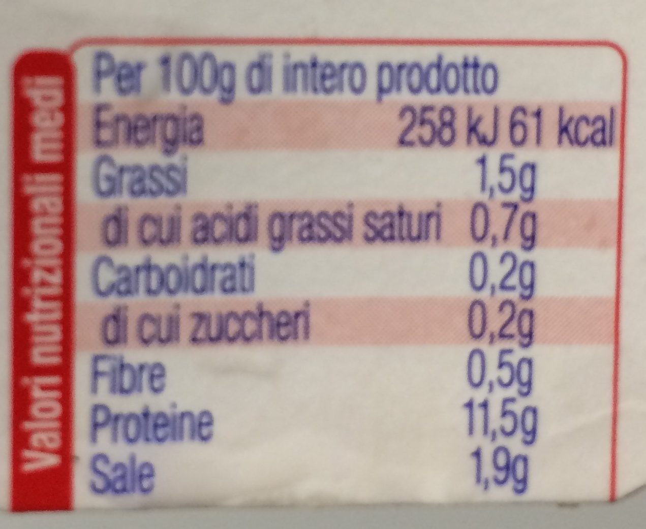 Simmenthal - Nutrition facts - it