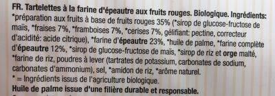 Tartelettes epeautre et FR - Ingredients - fr