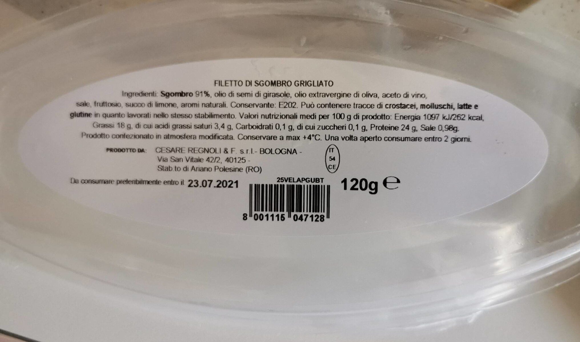 Filetti di Sgombro grigliato - Product - it
