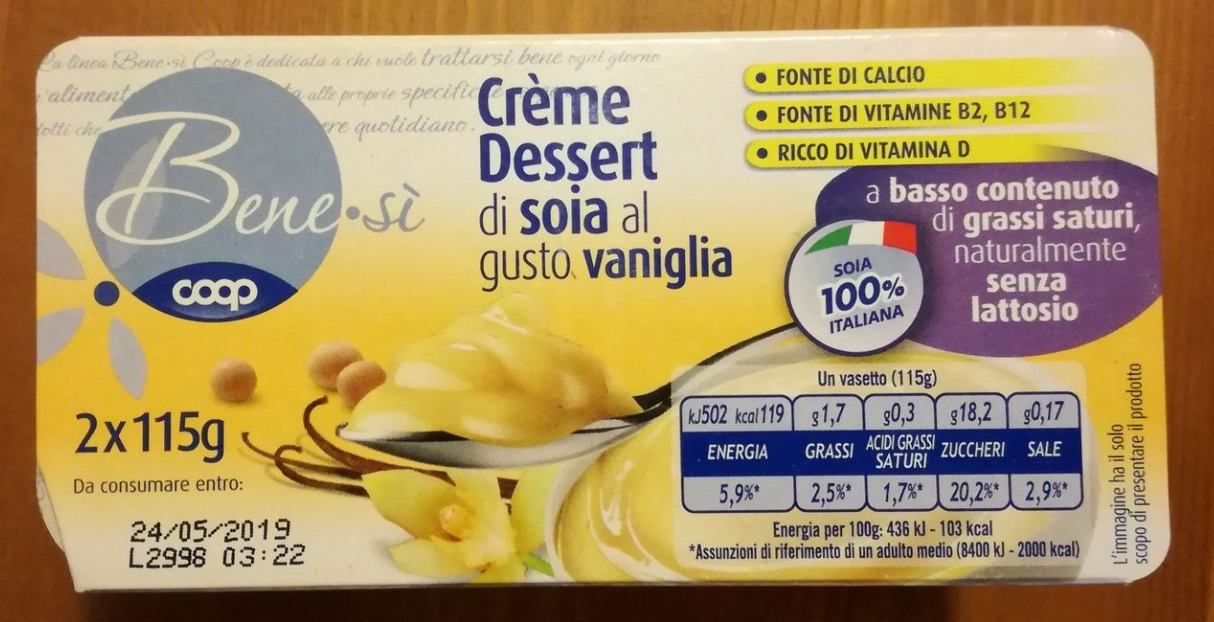 Crème Dessert di soia al gusto vaniglia - Prodotto