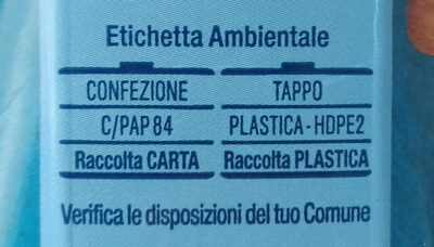 Bevanda biologica a base di mandorla - Recyclinginstructies en / of verpakkingsinformatie - it