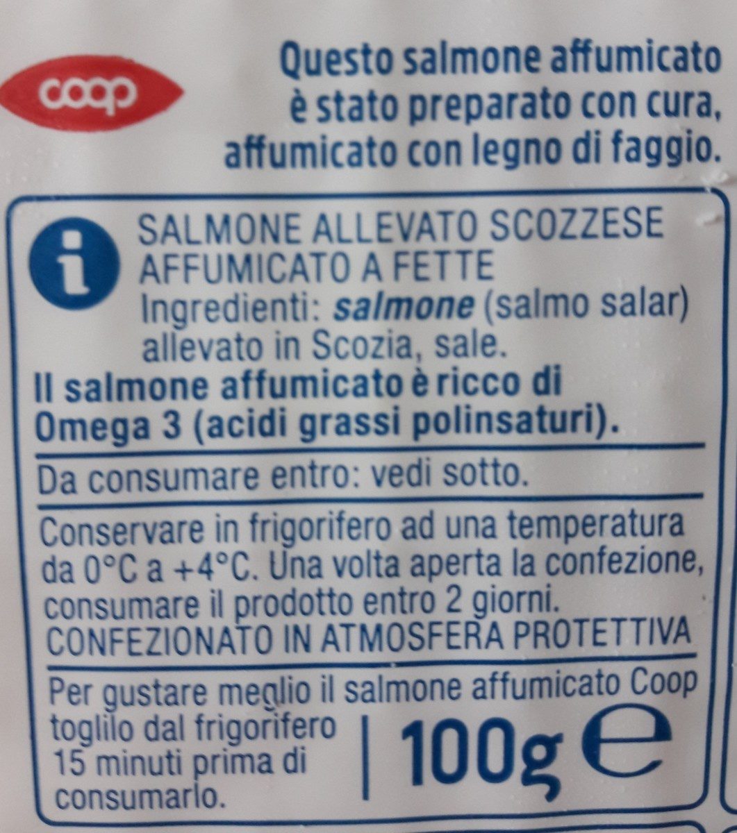 Salmone scozzese affumicato - Ingredients - it