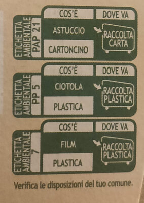 Minestra di verdure biologica - Istruzioni per il riciclaggio e/o informazioni sull'imballaggio