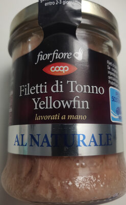 Filetti di tonno yellowfin al naturale - Prodotto