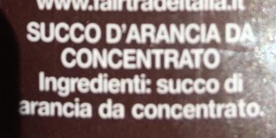 Arancia 100 % - Ingredienti