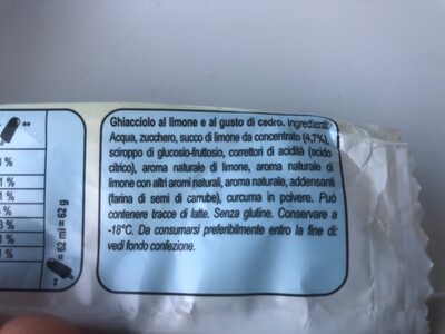 Lemonissimo - Ingredients - it