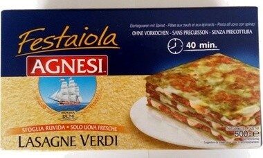 Le lasagne all’uovo con spinaci - Produit