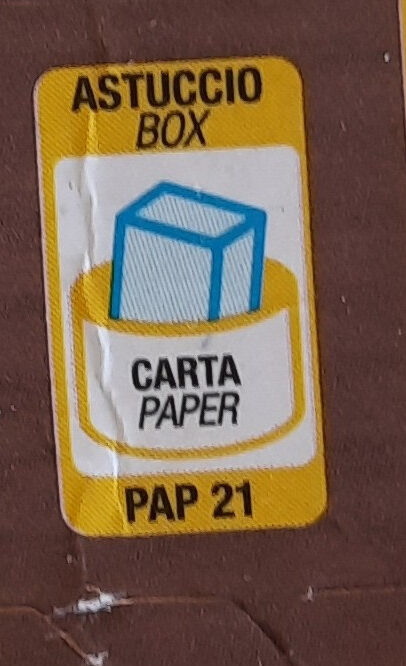 Penne rigate n°= 41 - Istruzioni per il riciclaggio e/o informazioni sull'imballaggio