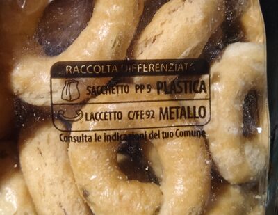 Taralli con peperoncino - Recycling instructions and/or packaging information - it
