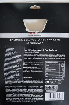 Salmone selvaggio affumicato - Ingredienti - hr