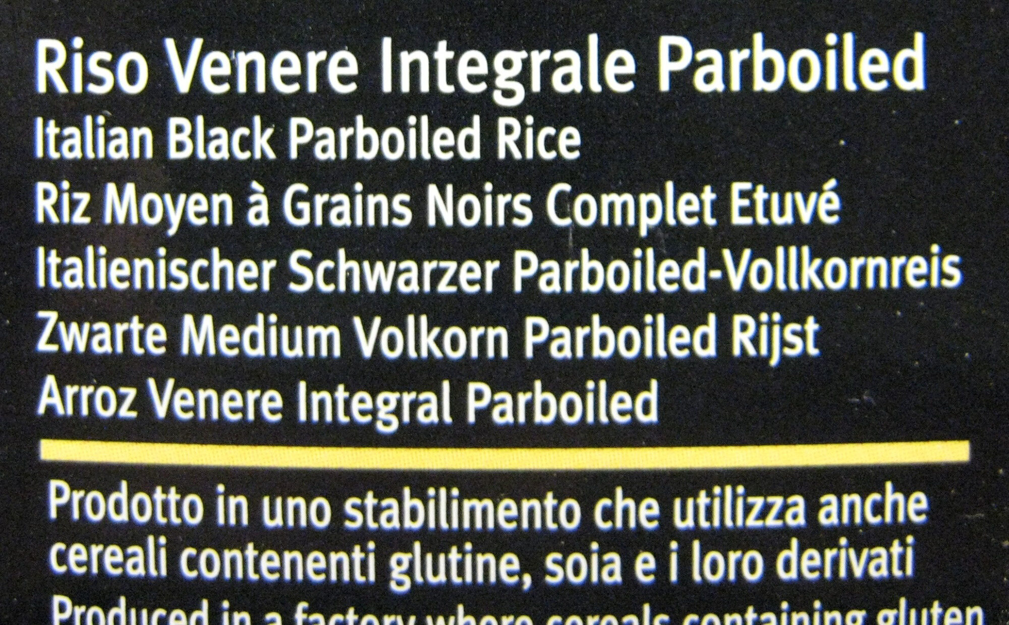 reis Nero Integrale - Ingredienti