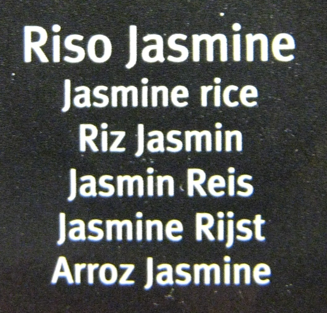 Riz Jasmin - Ingrédients