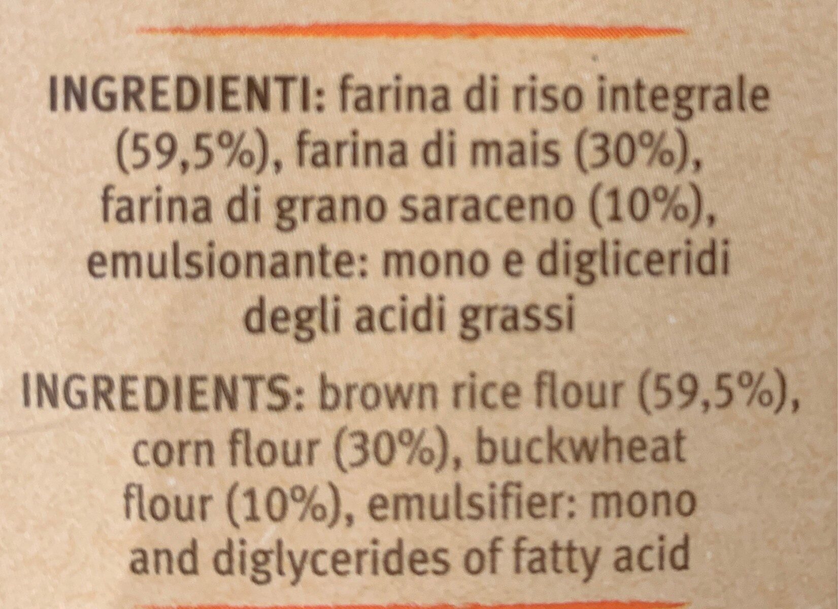 Tortiglioni con riso integrale - Ingredienti - fr