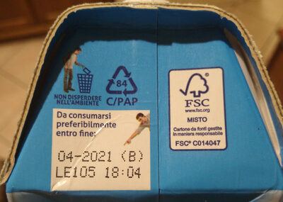 Valfrutta Arancia Rossa Formato Magnum - Istruzioni per il riciclaggio e/o informazioni sull'imballaggio