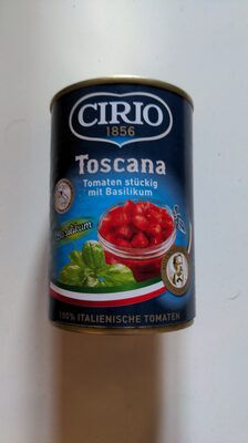Tomaten stückig mit Basilikum - Produkt