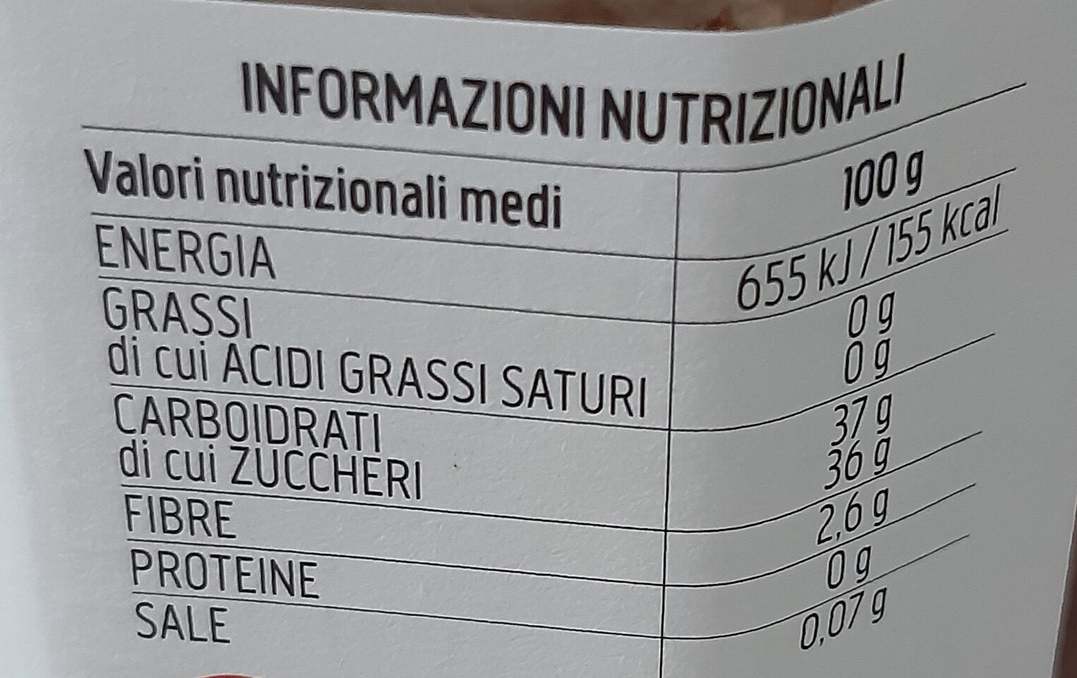 Fior di frutta Fragole e fragoline di bosco - Nutrition facts - it