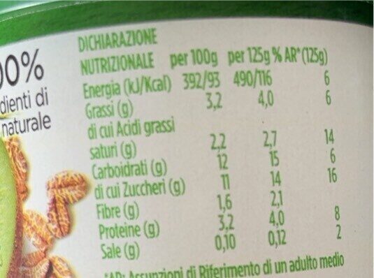 Activia fibre kiwi cereales - Tableau nutritionnel - es