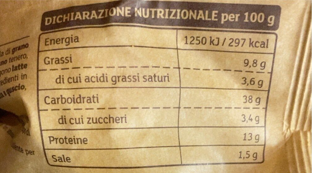 Rustici tortellini carne - Valori nutrizionali